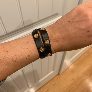 Double wrap logo bracelet